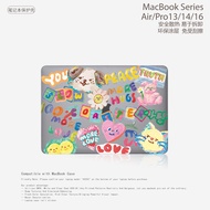 [New] Niche Graffiti Oil Painting Style Korean Style Co-Branded Laptop Protective Case Suitable for Apple MacBook Protective Case CASEM3Air13/13.6 Pro13/46.6/53.3cm M2