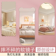 Acrylic Mirror Wall Stickers, Self-adhesive Full Body Dressing Mirrors, Household Dormitories, High-definition Mirror Surface Stickers, Cartoon Bathroom Mirrors