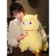 long pillow plushie pillow car pillow Cute Alpaca Doll Bell Lamb Doll Sofa Sleeping Pillow Sheep Rag