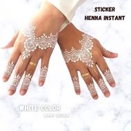HENNA INSTANT INAI TATTOO STIKER WHITE INAI PENGANTIN / TUNANG / NIKAH / RAYA