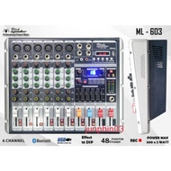 Jual power mixer audio black spider ML 603.6ch.original Limited