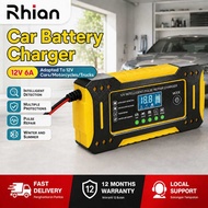 🔧Charger Bateri Kereta Car Battery Charger 12V 24V Cas Bateri Motor Kereta Pengecas Bateri Kereta Ba