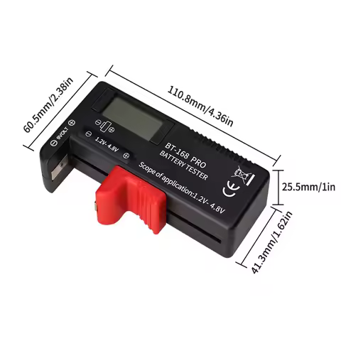 BT-168/BT-168PRO Digital Battery Capacity Tester for AA AAA C D 9V 1.5V Button Cell Lithium Battery 