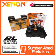 XENON CDID700N Mesin Bor Cordless Drill Brushless 10mm Obeng Screwdriver 2 Baterai Batre Tangan Beto