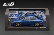絕版 限定發光版 Ignition model 1/18 頭文字D 藤原文太 速霸陸 INITIAL D SUBARU Impreza WRX type R STi Version V (GC8) B