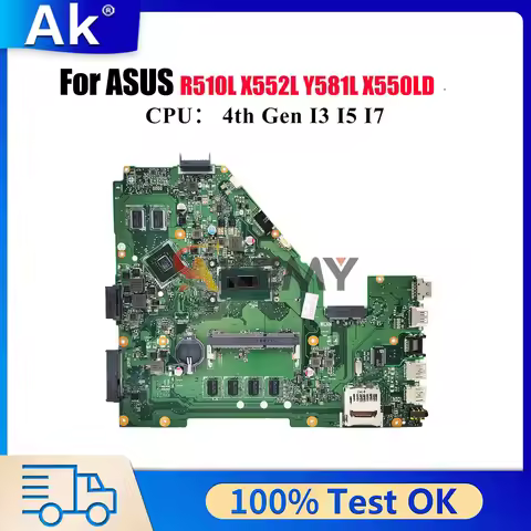 X550LD Laptop Motherboard For ASUS VivoBook X550L Y581L X550LB X550LC R510L X552L X550LD X550LN Main