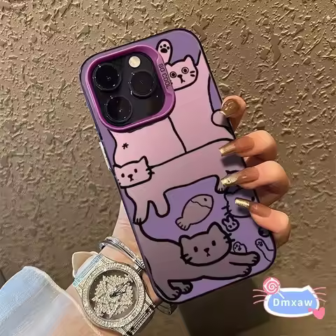 Graffiti Style Cat Phone Case For Realme Narzo N65 N61 N53 70 60 Pro 70X 60X 50A Prime 30A V60 Pro V