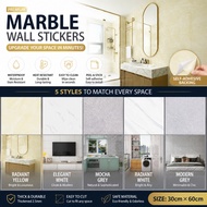 30x60cm Wall Sticker waterproof/wall sticker Bathroom Wallpaper Marble Wall Tile Paper KitchenWall S
