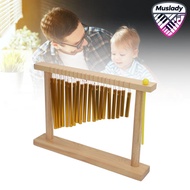 MUSLADY Bar Chime Basswood อลูมิเนียมอัลลอยด์ Wind Chime เครื่องดนตรีสำหรับโรงเรียน