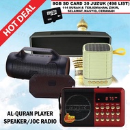 zikir plug radio al quran 30 juzuk radio al quran ✼Radio JOC/YLT Mini Speaker Portable Player Memory