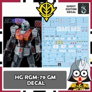 COPY GHOST DECAL HG GTO RGM-79 GM DECAL