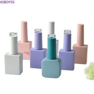 ASBOYSS Nail Polish Bottles, 10ML 15ML With Brush Nail Gel Bottles, Colorful Glass Beauty Empty Nail