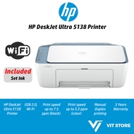 HP DeskJet Ultra AIO 4928 / 5138 Printer Wireless Print Copy Scan Black Color Pencetak