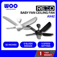 REZO 42" BABY FAN REMOTE CONTROL CEILING FAN AX42