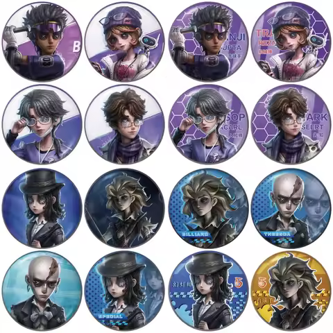 Game Identity Ⅴ Magic Lantern Ganji Gupta Escapologist Evan Loyd Wise Cosplay COSTUME Badge Pin SPTE
