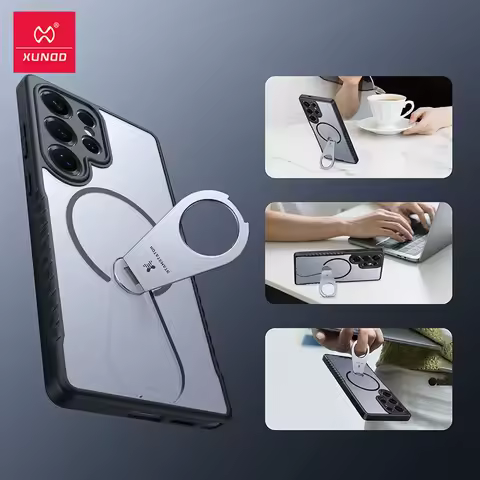 Xundd For Samsung Galaxy S25 24 23 Ultra Case with Adjustable Kickstand Magnetic Case,Anti-Slip Anti