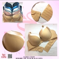 New Elena Bra E 24449 C Large Bra Thin Foam Underwire Cup C Hook 3 36C-42C Women's Underwear BH
