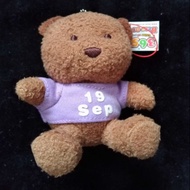 19 September birthday bear keychain (BX-3)