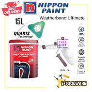 15L Nippon Paint Weatherbond Ultimate With Quartz Technology Exterior Wall Paint