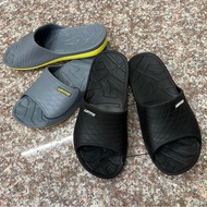 ️ Trendy Shoes Crazy LOTTO Slippers Zero Gravity Pressure Relief Black Gray/Yellow
