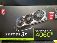 MSI GeForce RTX 4060 Ti VENTUS 3X 8G OC  顯示卡