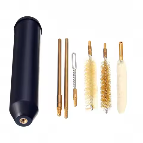 7-Piece 9mm Pistol Cleaning Kit – Handgun Rod & Brush Set for 22, 45, 357 & 9 mm – Complete Gun Clea