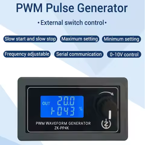 ZK-PP4K ZK-PP3K Signal Generator Dual Mode LCD PWM 1Hz-150KHz PWM Pulse Frequency Duty Cycle Adjusta