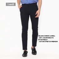 Lawell Celana Chinos Celana Panjang Pria Polos Cotton Stretch Slim Fit Kualitas Premium Branded