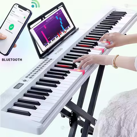 New Folding Piano 88 Keys Midi Musical Keyboard Professional Children's Music Instruments Adult Elec
