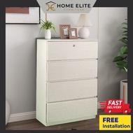 (Siap Pasang) Home Elite 4 Tier Chest Drawer Cabinet Drawer Storage Cabinet