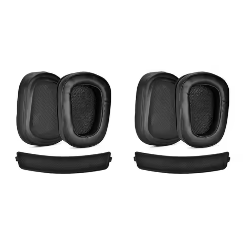 2Pair Foam Ear Pads Cushion Leather Earpad For Logitech G933 G935 G633 / G 933 G 935 G 633 Artemis H