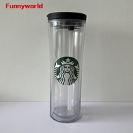 Durable Straw Cup Water Bottle With Lid 1PCS Starbuck Wide Mouth Design