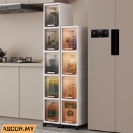 L25cm Bathroom Cabinet Drawer Gap Storage Cabinet side toilet Storage Cabinet Kitchen Narrow Organiz