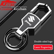 Suzuki Jimny Car Safety Anti Loss Keychain Double Ring Rotation Stainless Steel Creative Home Key Wa