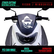 BOS MAFIA VISOR STICKER | WINDSHIELD CUTTING STICKER PCX NMAX ETC.