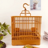 Plastic Bird Cage Square Bird Cage Combination Pet Cage Parrot Bird Display Cage Vintage Bird Cage Embroidered Eye Wen Bird Parrot Bird Cage