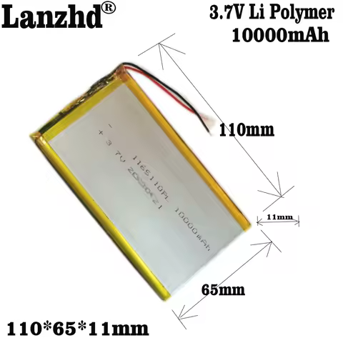 1-10pcs 1165113 1165110 3.7V Li Polymer Lithium LiPo Battery For E-book tablet pc laptop power bank 