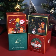 1pcs Christmas  Apple Packaging Box Christmas Style Candy Apple Box High Quality Christmas Apple Box Gift Box Empty Christmas Deocr Xmas Kids Candy Gift Box