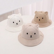 Kids Children Budak Cotton Fisherman Hat Kids Bucket Hat Topi Pantai Budak Nelayan