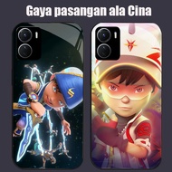 DJ-11 Boboiboy Casing GLASS soft frame black VIVO iQOO Y16 Z9X Y17S Y15S Y15A Y56 Y36i Y01 Y36 U5X Y