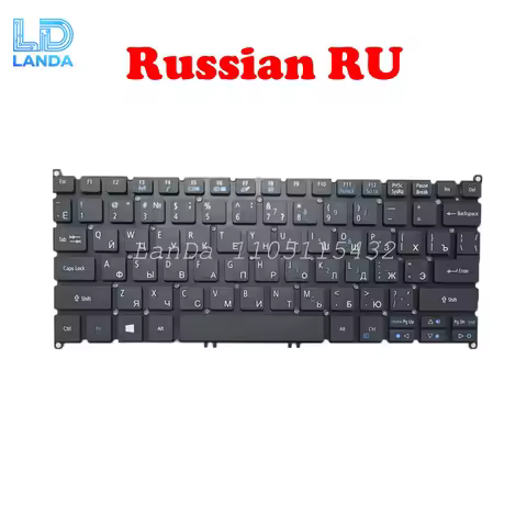 Laptop Ukrainian UA RU Keyboard For ACER TravelMate B1 B118 TMB118 TMB118-M FV1T_A51B NK.I111A.005 V