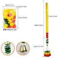 RM5B9G89Z Long Strands Artificial Marigold Garland​​ Pooja Diwali Fiesta DIY Marigold Flower Garland