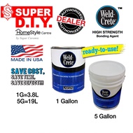 Weld Crete (1G/5G) Concrete Bonding Agent (1 Gallon=3.8 Litre)