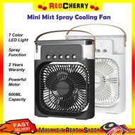 REDECHERRY Portable Fan USB Mini Aircond, Air Cooler, Mist Fan, Kipas Penyejuk Mini Meja Kipas Angin