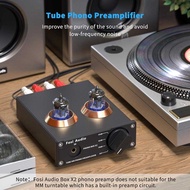 Phos Audio Preamplifier Phono for Turntable Phonograph with 6A2 Tube - Box X2