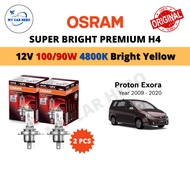 OSRAM Super Bright Premium H4 Halogen Headlamp Bulb (2pcs) 12V 100/90W for Proton Exora (Year 2009-2