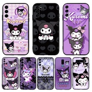 for Samsung A07 A17 A56 A36 A26 S25 Fe Edge Plus Ultra JYY5 Cartoon Kuromi 9Y4 Fashion Black TPU Sof