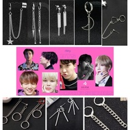 Korean Kpop Earrings for Men BTS Clip Earrings for Men