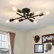 Retro Minimalist Pendant LED Ceiling Lamp Light Living Room Bedroom Decor Home Lighting Chandelier Excluding Light Bulbs