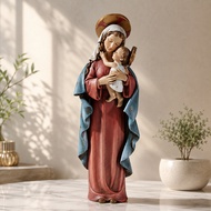 Avalon Gallery A Statue Of Mary Holding The Child Jesus Height 8.5 Inches The Inspiration From The M